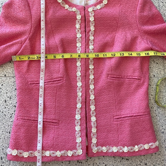 Vintage Walter Pink Jacket w. Floral detail - Picture 4 of 8